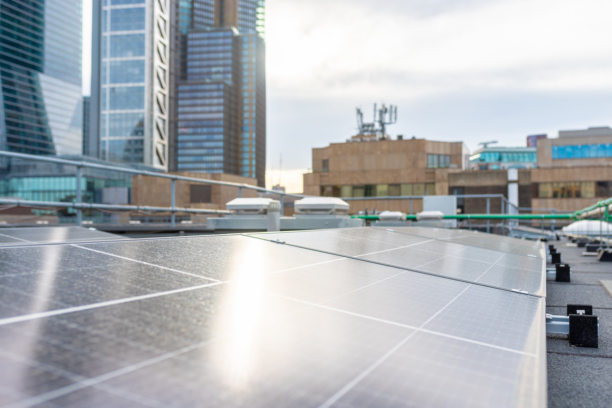 Repowering London solar installation on Middlesex Street Estate
